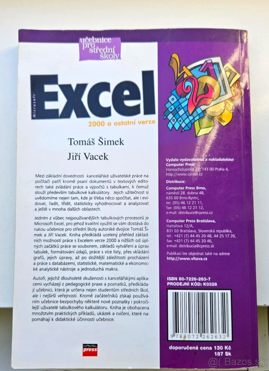 Microsoft Excel, učebnice pro strední školy - 2
