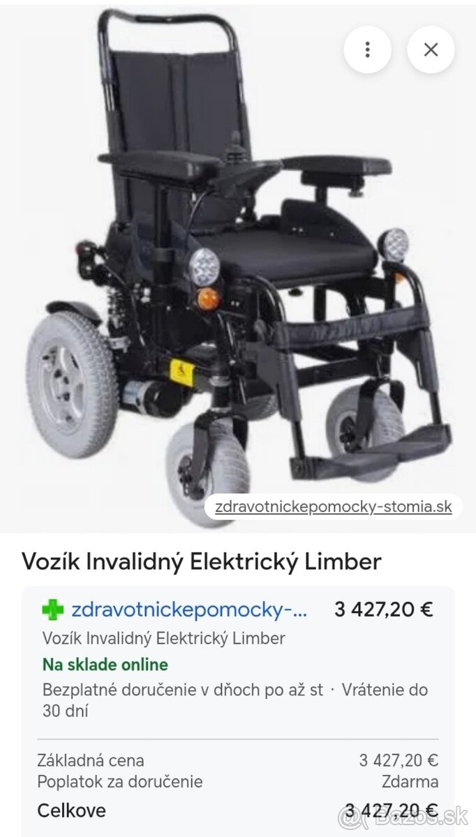 Elektrický invalidný vozík - 2