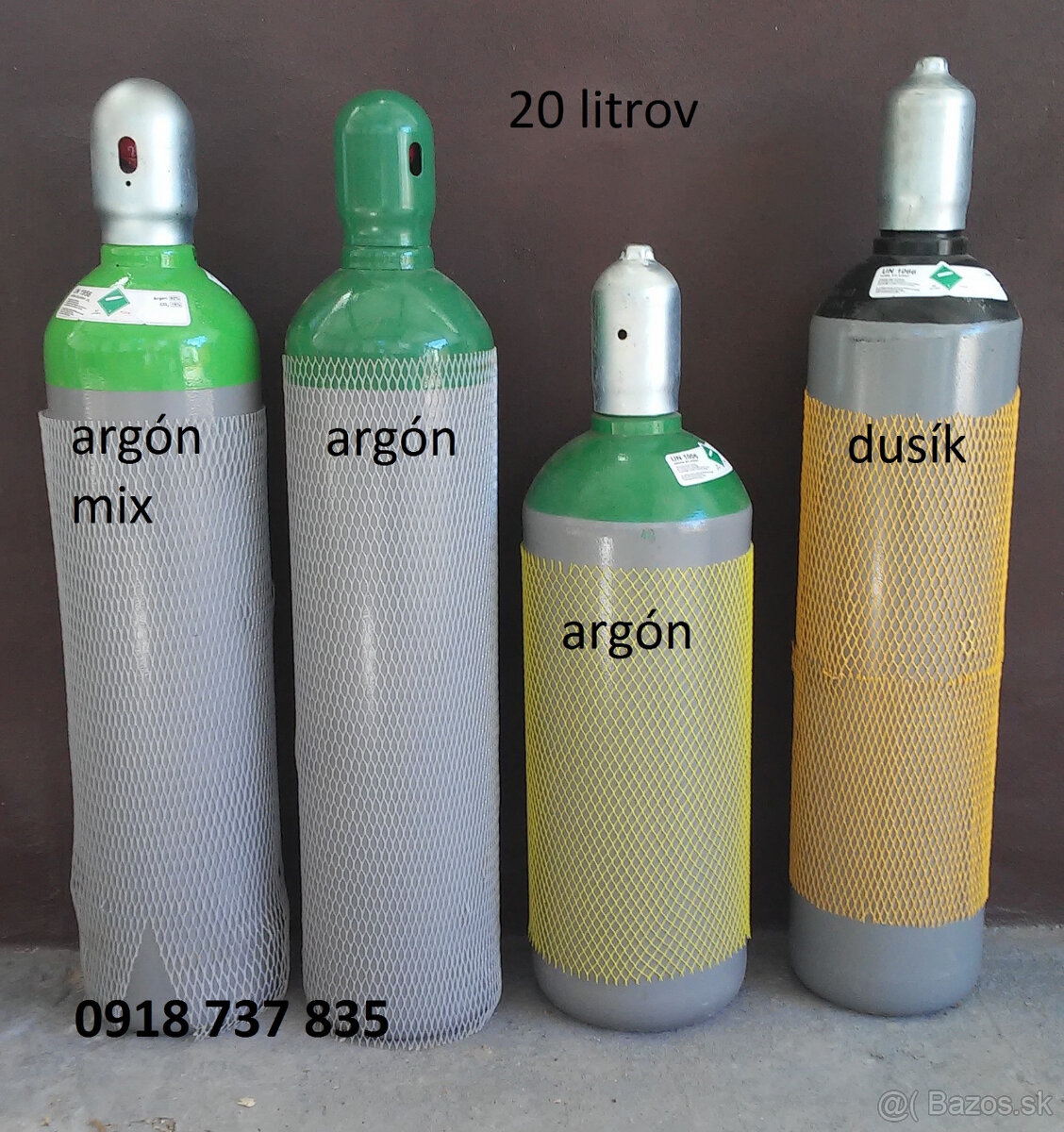 Argón , kyslík , acetylén , mix CO2 - 2