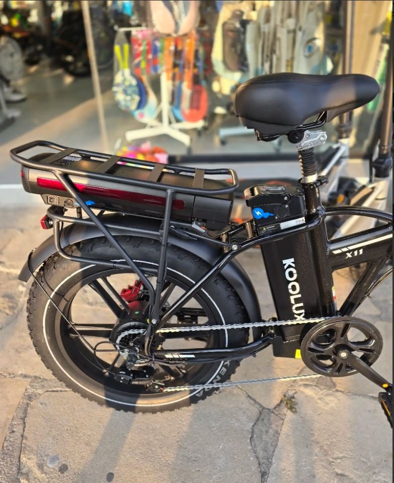 Skladací ektricky bicykel Fatbike 0 Km 24 Ah Bateria Moped - 2