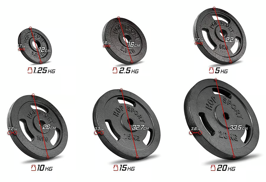 Hop Sport Nakladací činkový set Strong + stojan HS-1006L - 2