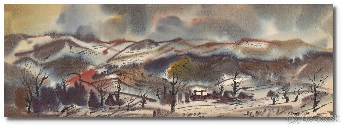 Ilja Hartinger - Zima na Valašsku - obraz - 2