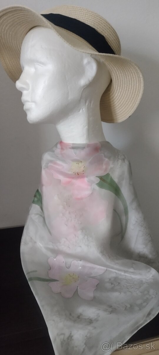 Ručne maľované hodvábne šatky - 2