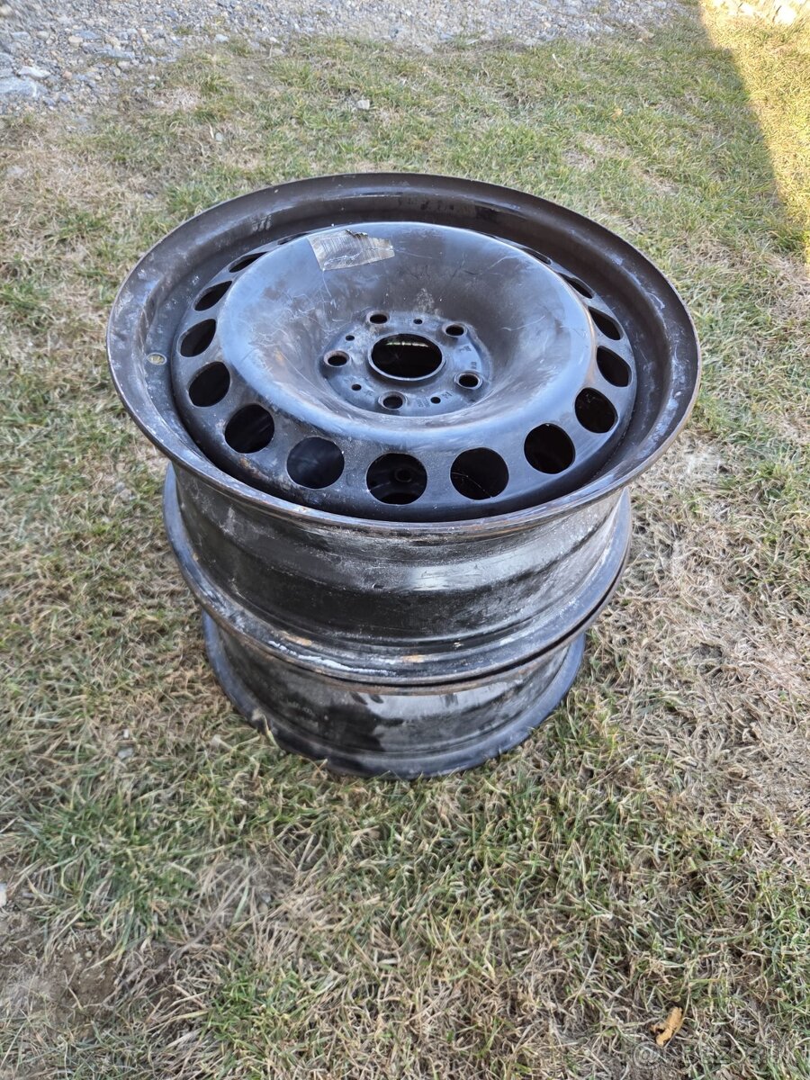 Predám plechové disky VW R16 5x112 - 2