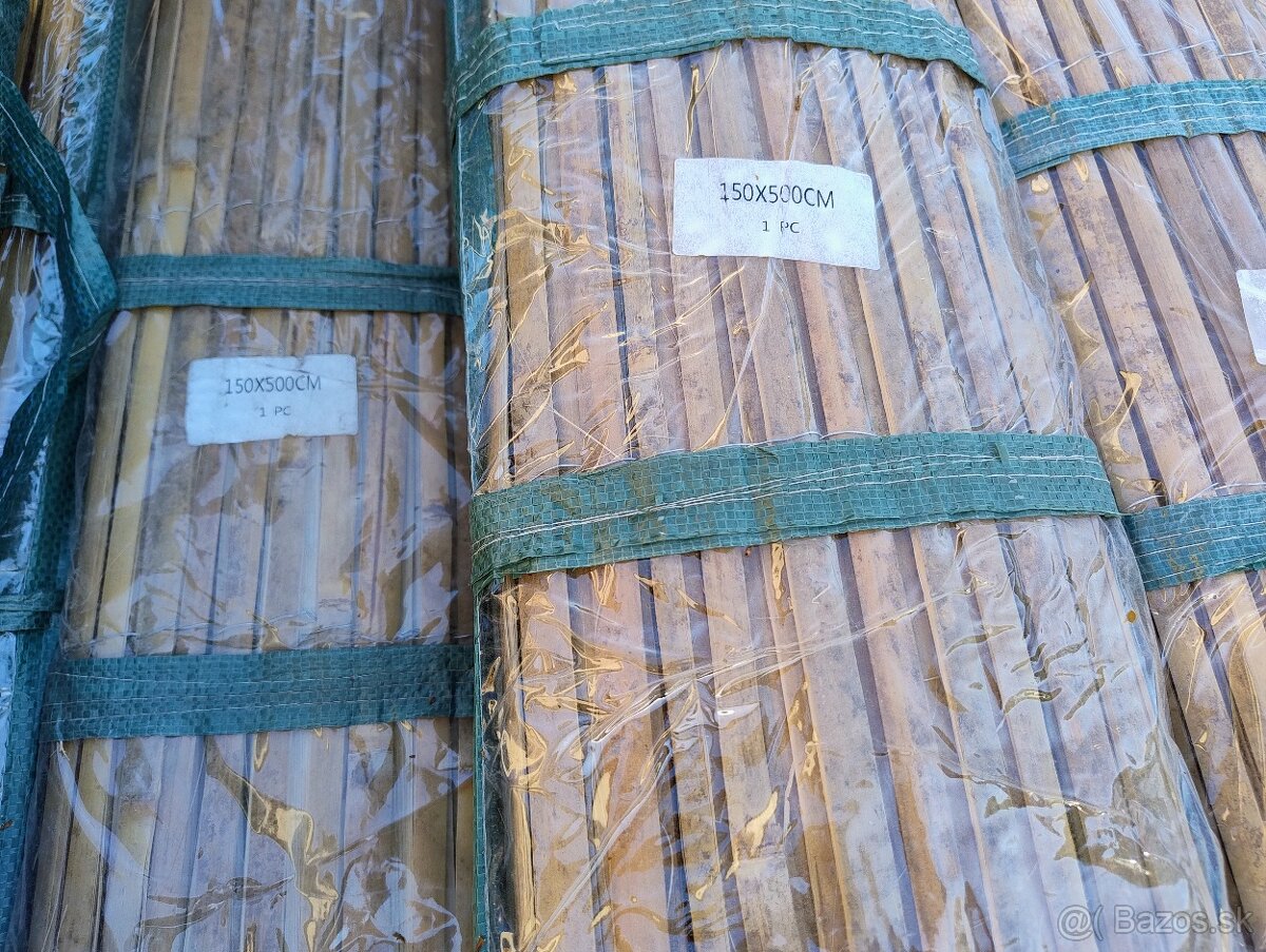 Rohož na plot zo štiepaného bambusu - 2