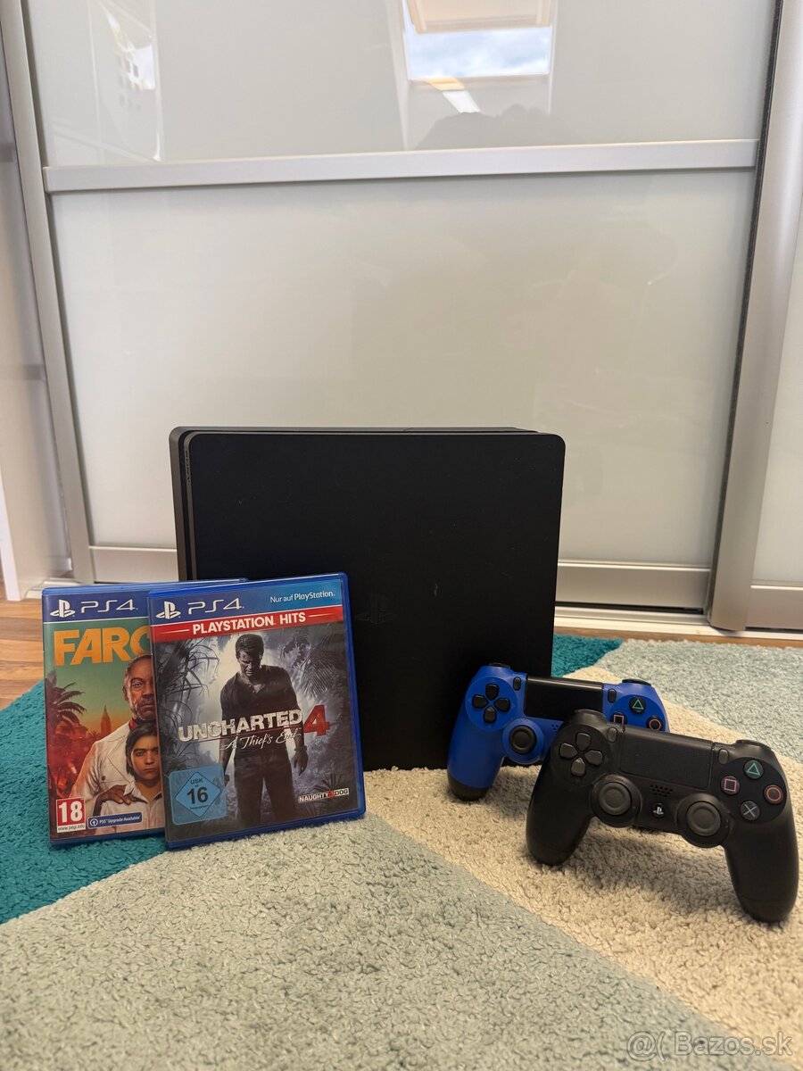 PS4 SLIM + HRY ‼️AKO NOVÉ‼️ - 2