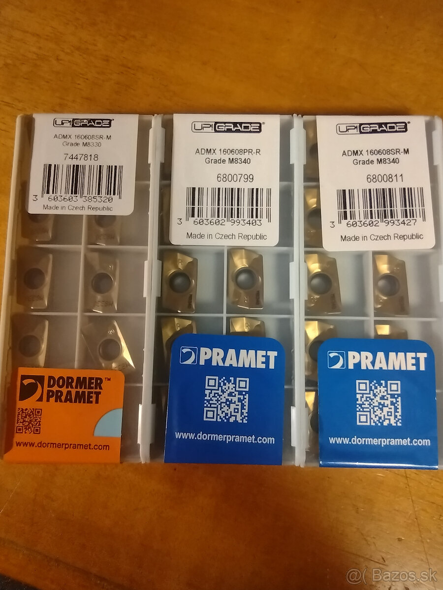 Plátky Pramet a TaeguTec - 2