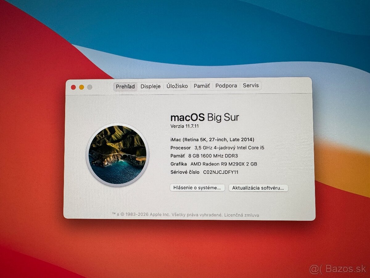Inzerát č. 1 – Apple iMac 27” Retina 5K, Late 2014 - 2