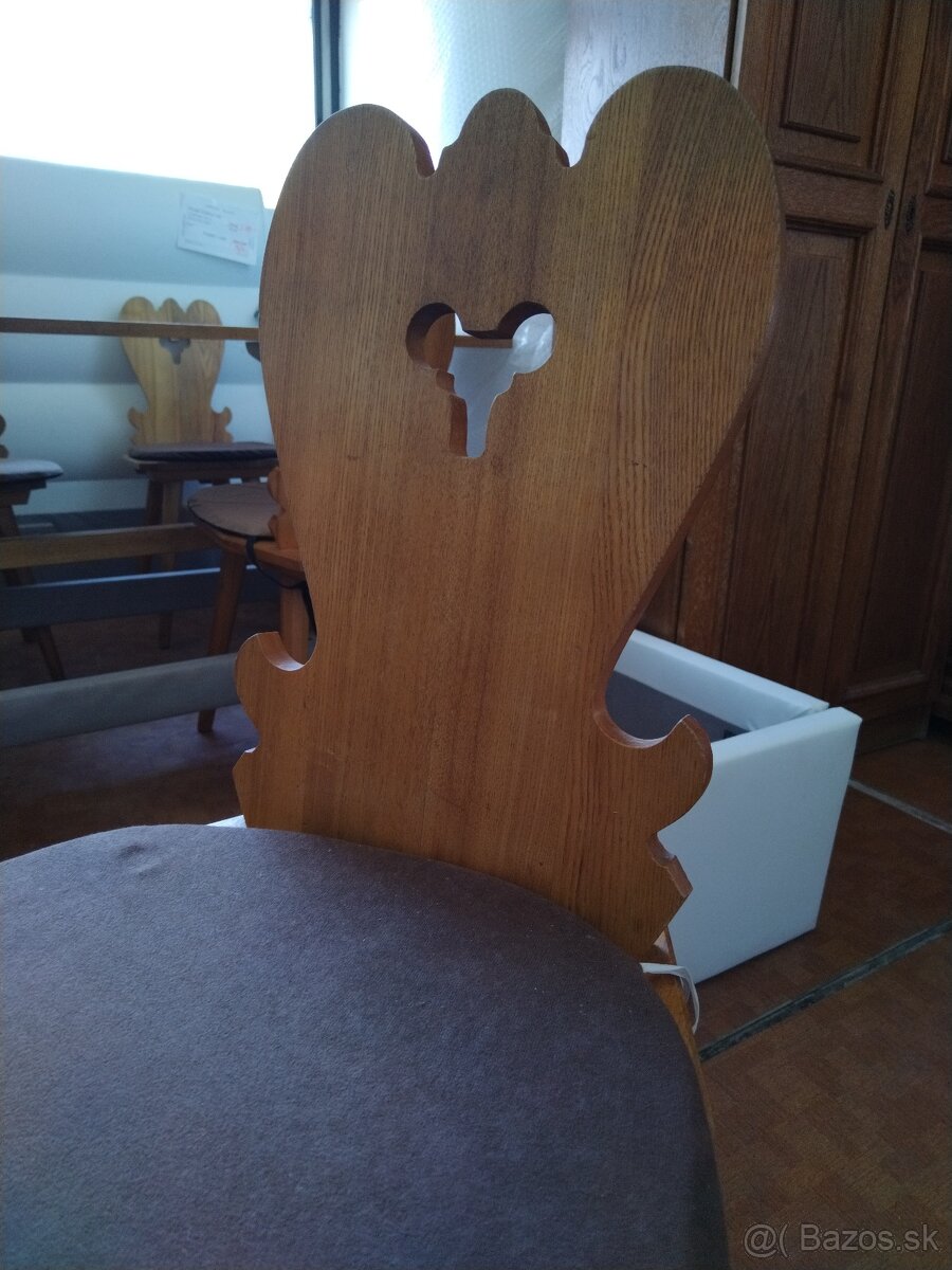 Drevené sedenie, stôl stoličky - 2