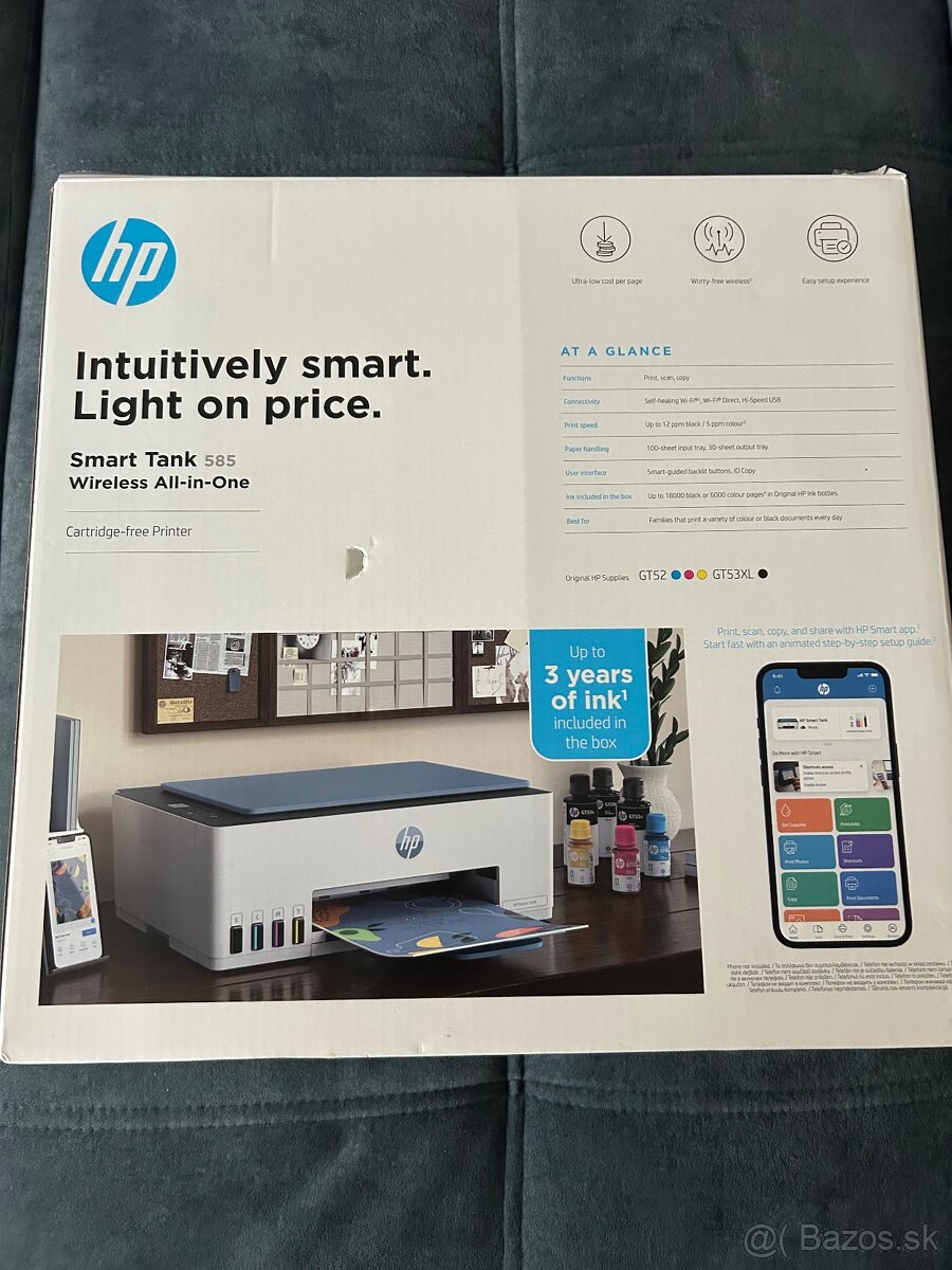 Tlačiareň HP Smart Tank Wireless 580 - 2