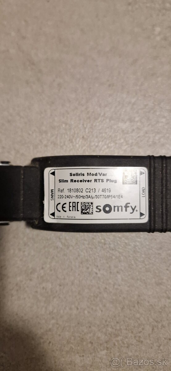 Somfy Soliris Slim + Somfy Situo 5 VAR RTS Pure II 20L - 2