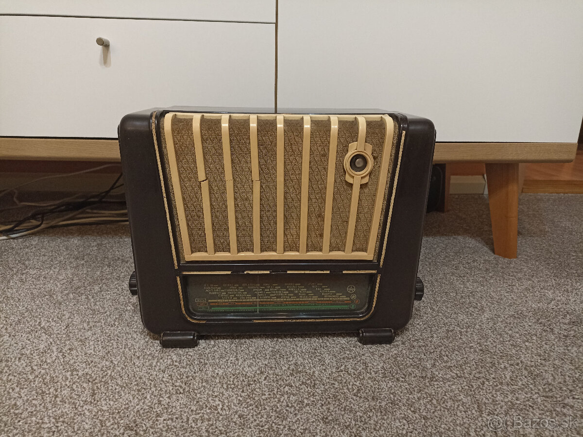 Vzácné staré retro rádio Tesla 413U - 2