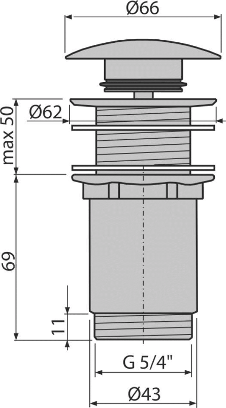 Click clack alcaplast A395 - 2
