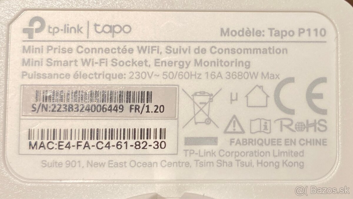 Smart zasuvka TP Link Tapo P110 - 2