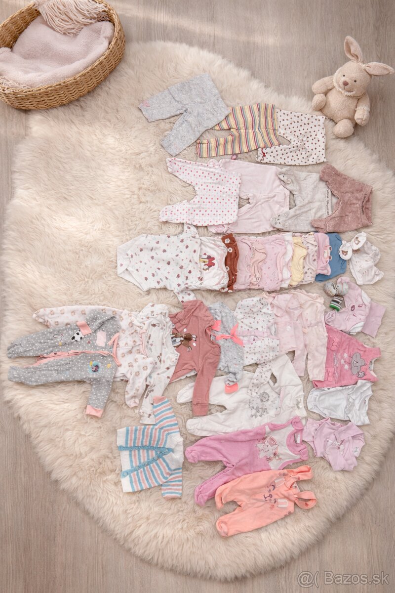 Balík oblečenia pre novorodenca- 50, 56 - 2