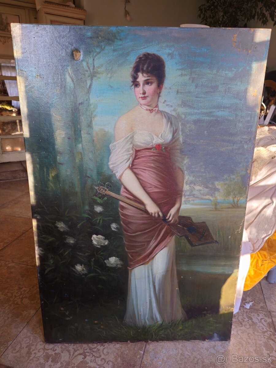 Obraz olejomaľba 19.storočie - 2