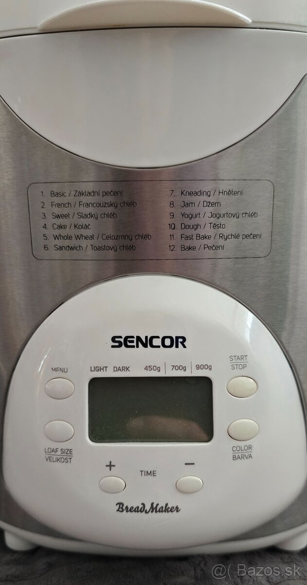 Pekáreň na chleba sencor Bread Maker SBR 1032SS - 2