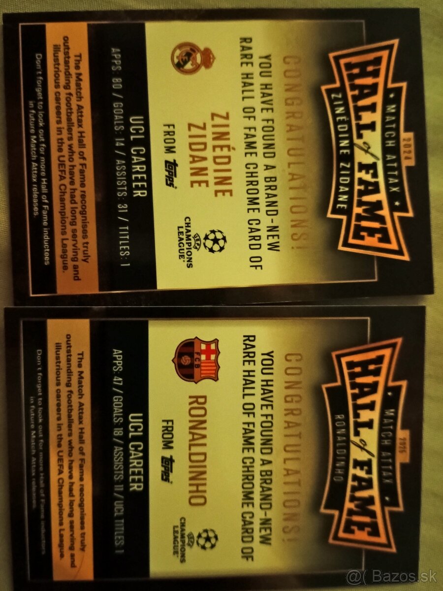 Futbalové kartičky. - 2