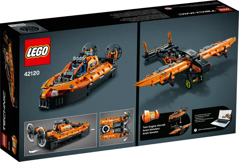 Lego Technic 42120 záchranné vznášadlo/lietadlo - 2