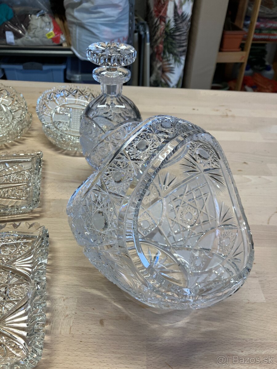 Krištáľový Košík 20 cm TOP STAV - 2