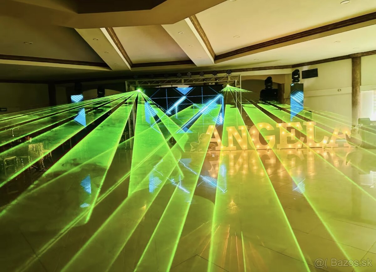 Laser RGB silný 5W - Bluetooth, plnofarebný - 2