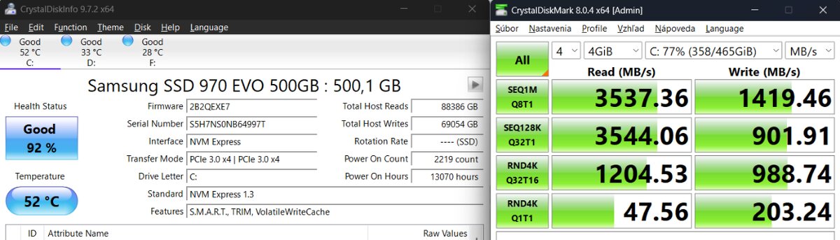 Predám Samsung 970 EVO 500 GB - 2