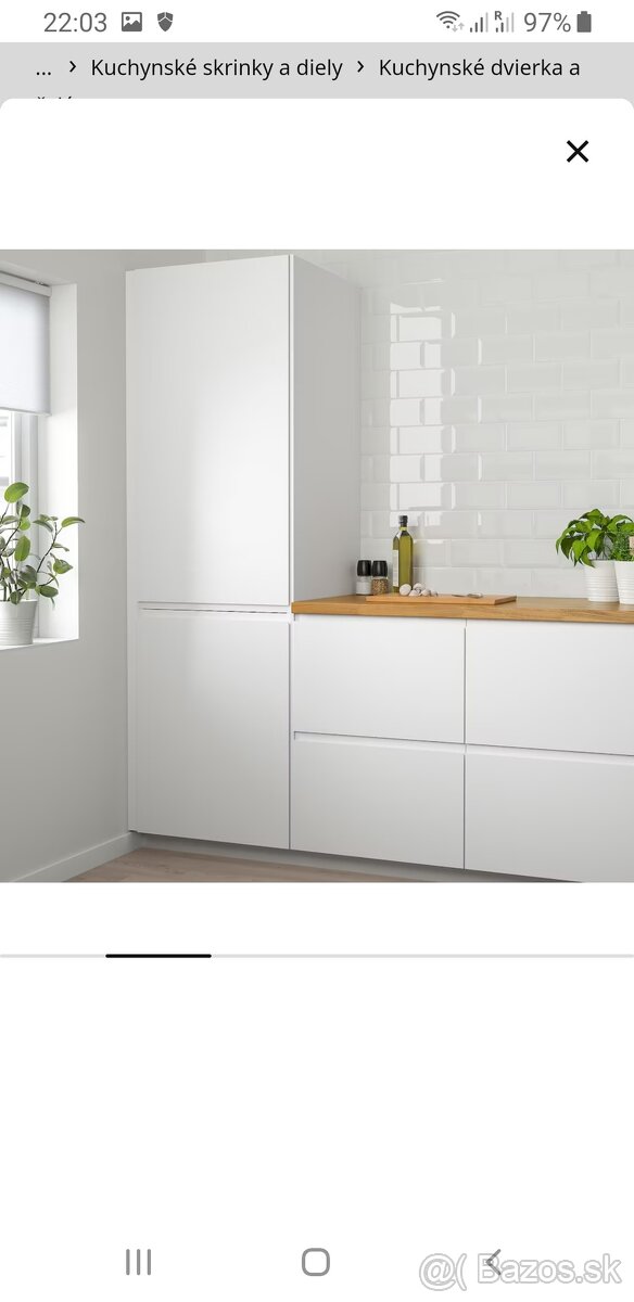 Predam VOXTORP matna biela - dvere a cela zasuvky IKEA - 2