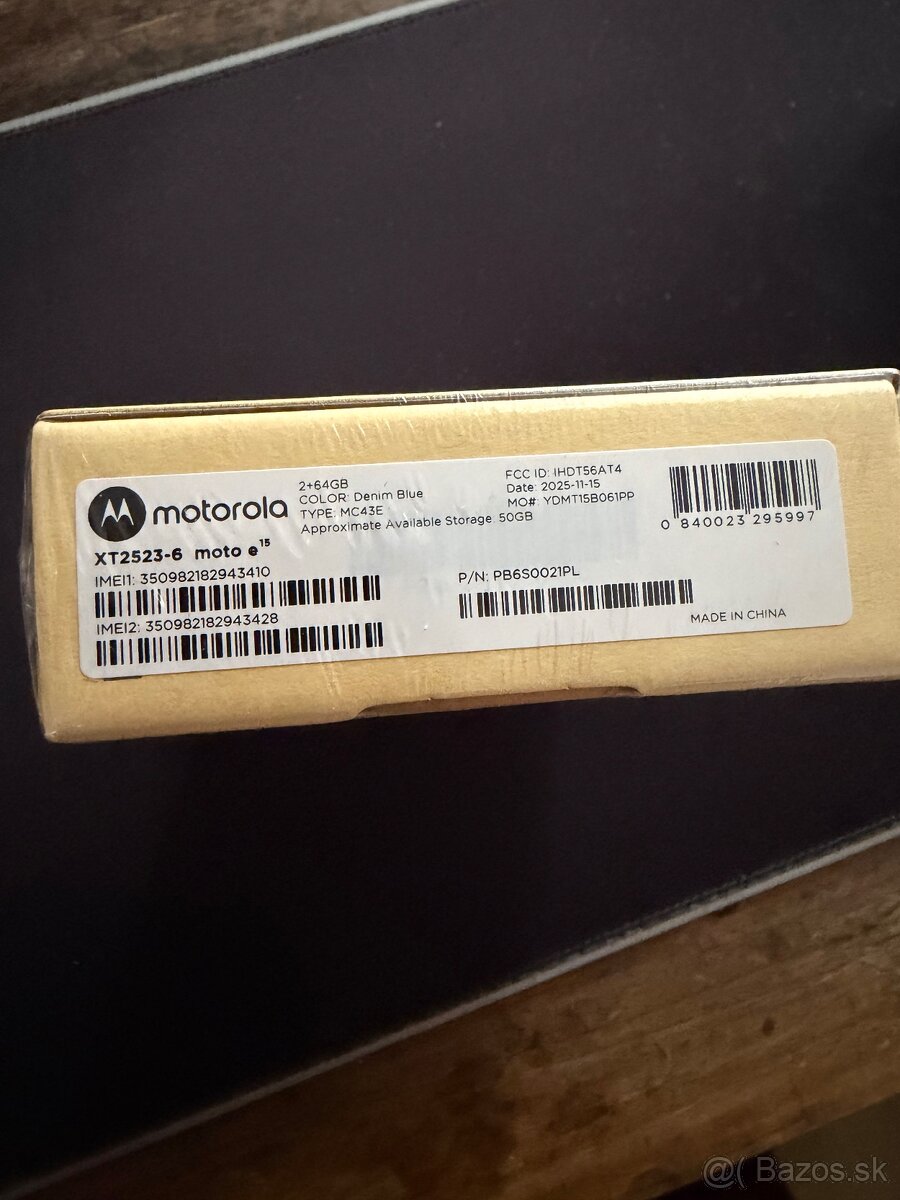 Predám nový telefón Motorola Moto e15 - 2