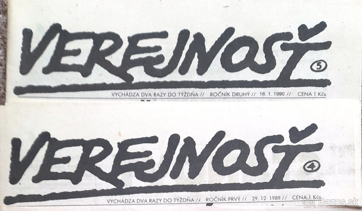 Noviny VEREJNOSŤ a PRAVDA - 2