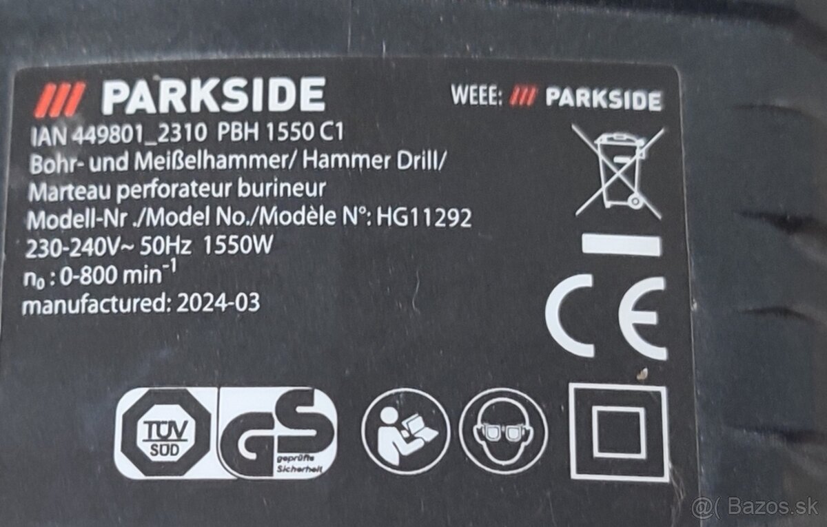 Parkside PBH 1550 C1 - 2