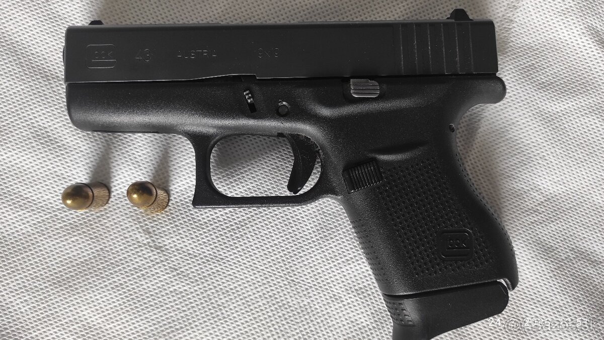 Glock 43 v kalibri 9 luger - 2
