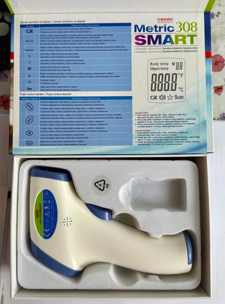 Cemio Metric 308 bezkontaktný lekársky teplomer - 2