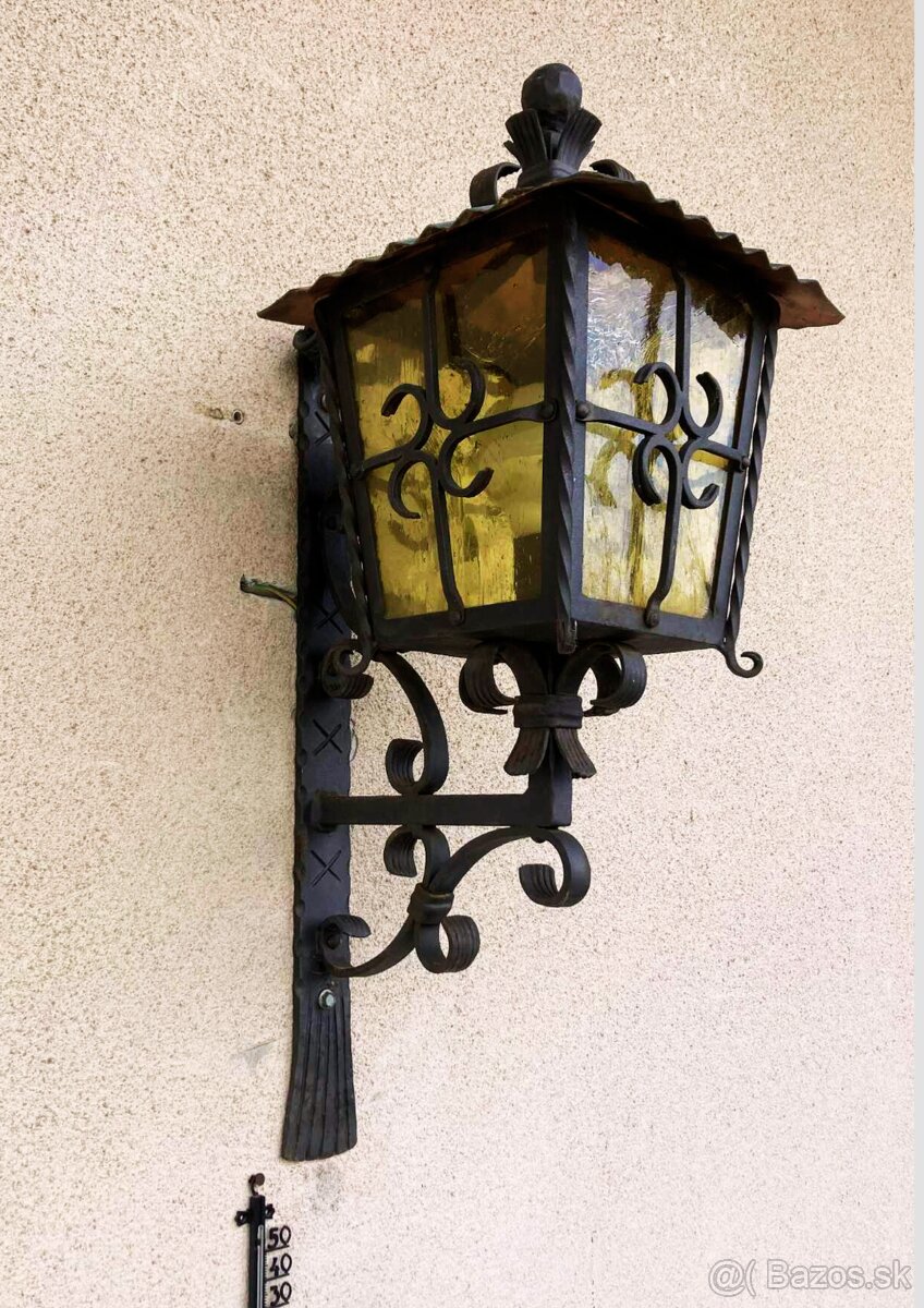 Kované železné nástenné svetlo do exteriéru - 2