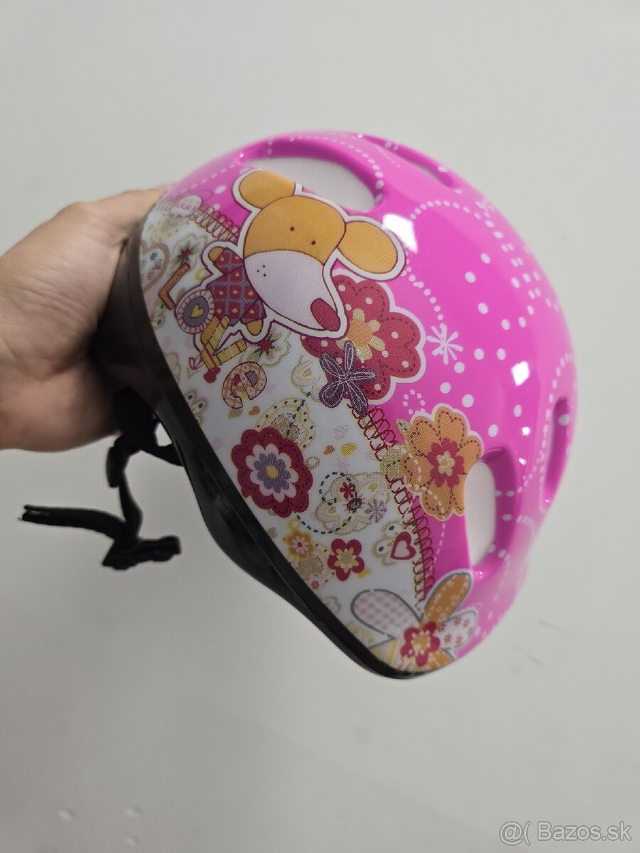 Detske korcule worker s helmou, ruksakom a chranicmi - 2