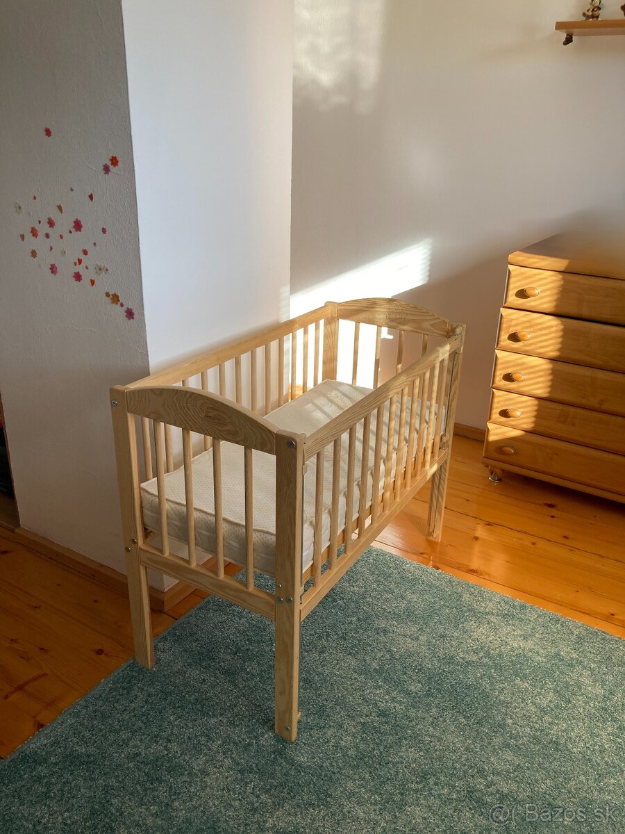 Detská postieľka k posteli - 90 x 41 cm + matrac - 2