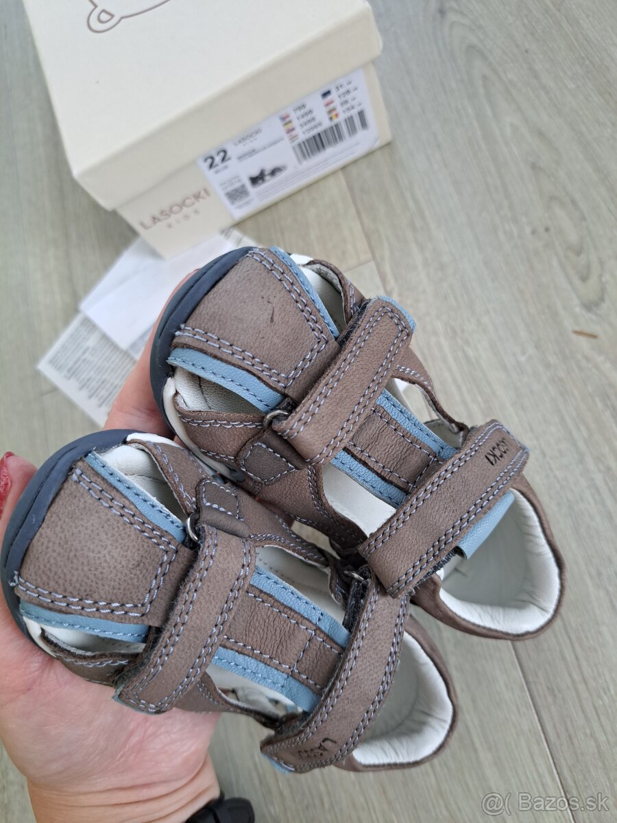 Sandalky chlapcenske kozene v. 22 - 2