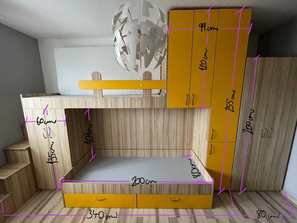 Nábytková zostava- detská izba - 2