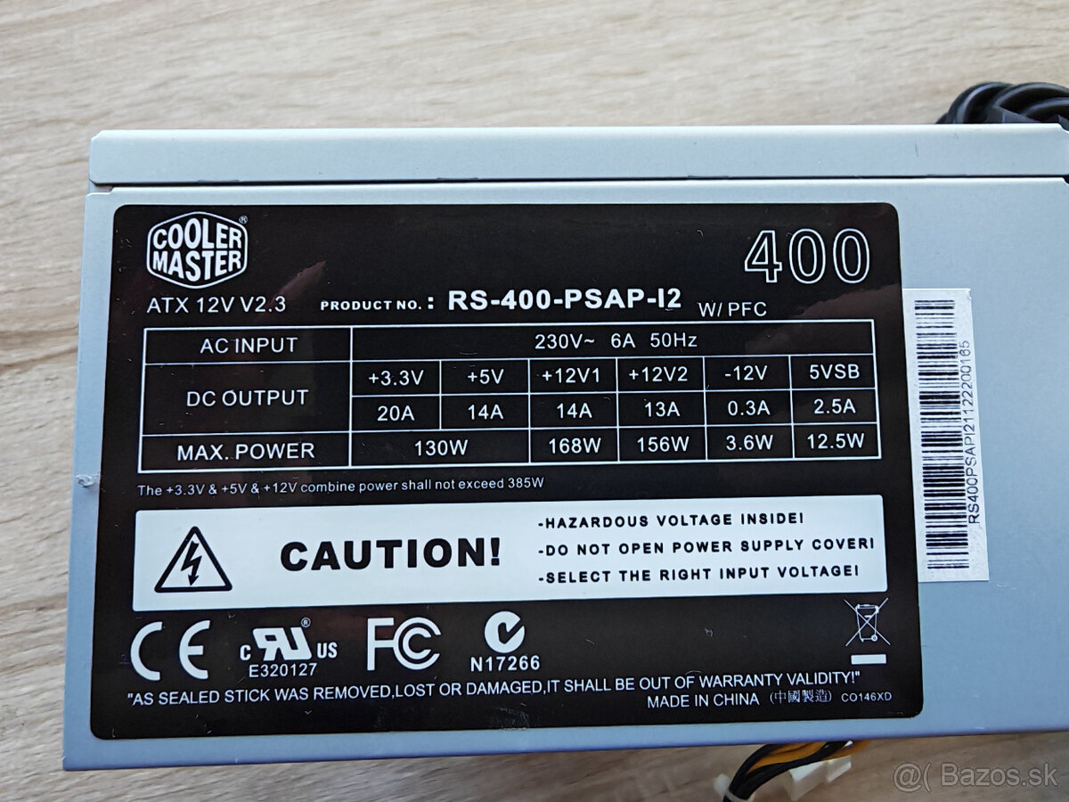 PC zdroj Cooler Master 400W (RS-400-PSAP-I2) - 2