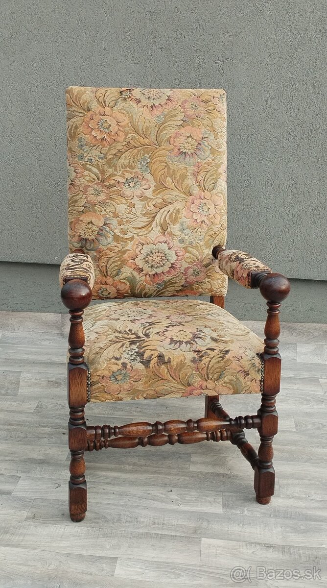 Kreslo starožitné v štýle Ľudovíta XIII . - 2