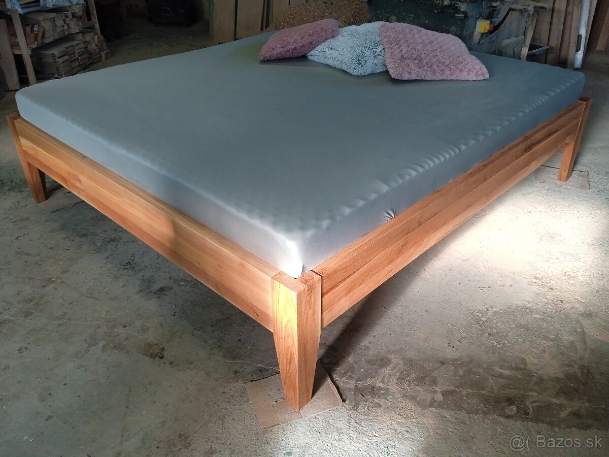 Dubová posteľ bez čela Vilma - 2