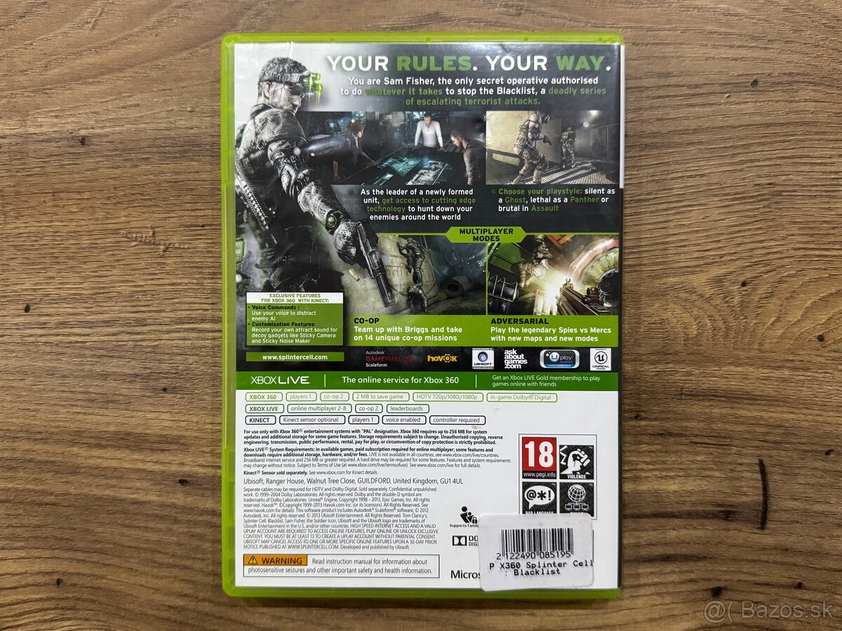 Hra Xbox 360 - Tom Clancy’s Splinter Cell Blacklist - 2