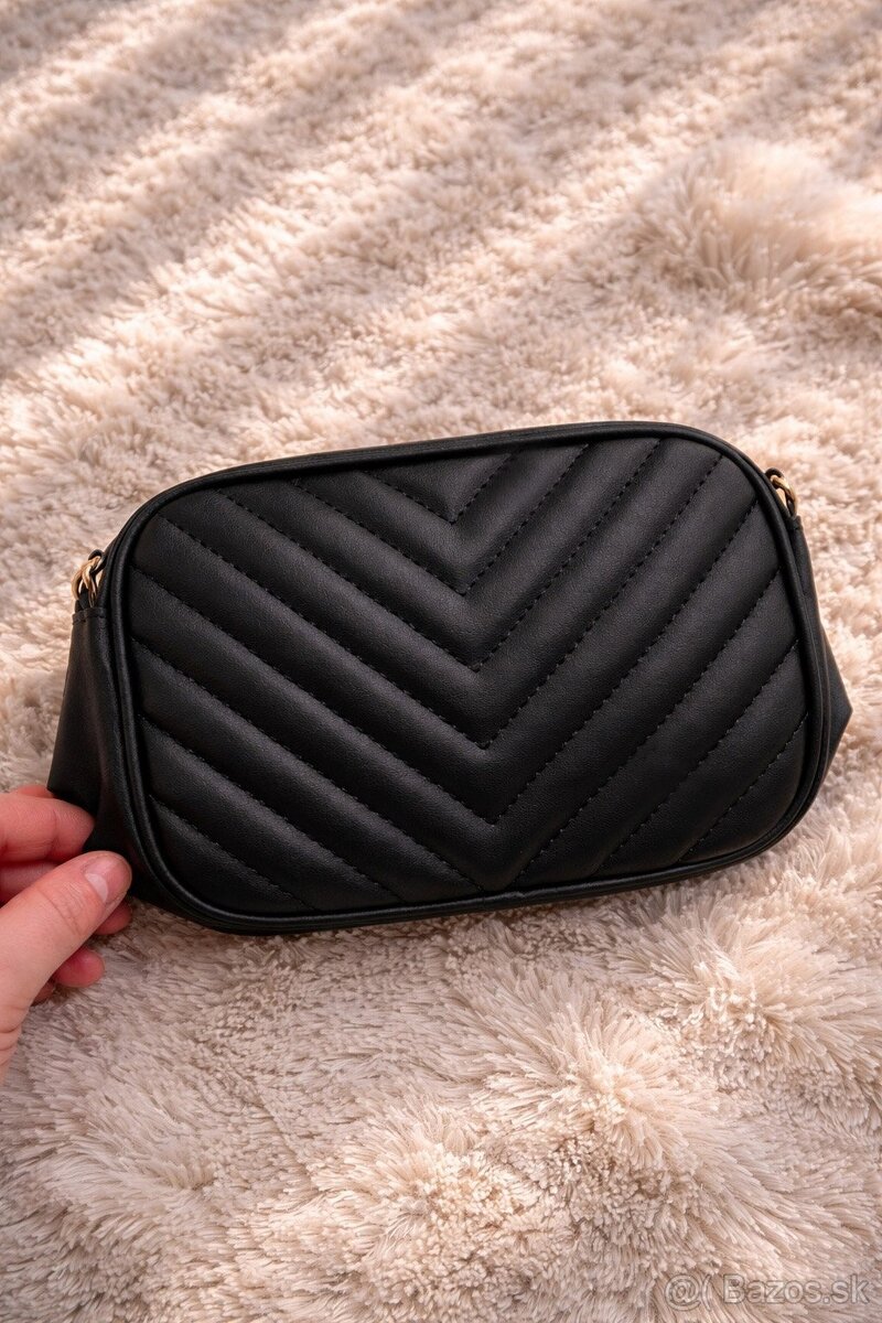 Nová čierna crossbody kabelka - 2