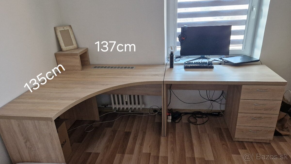 Písací rohový stôl - 2