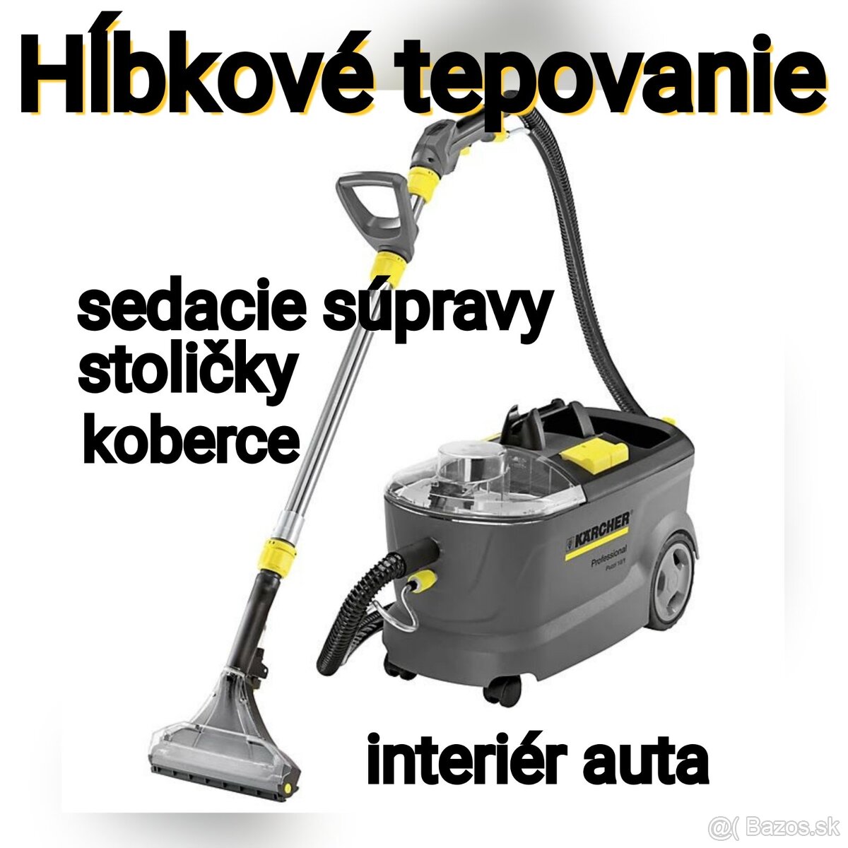 Prenájom profesionálneho tepovača Kärcher puzzi 10/1 - 2