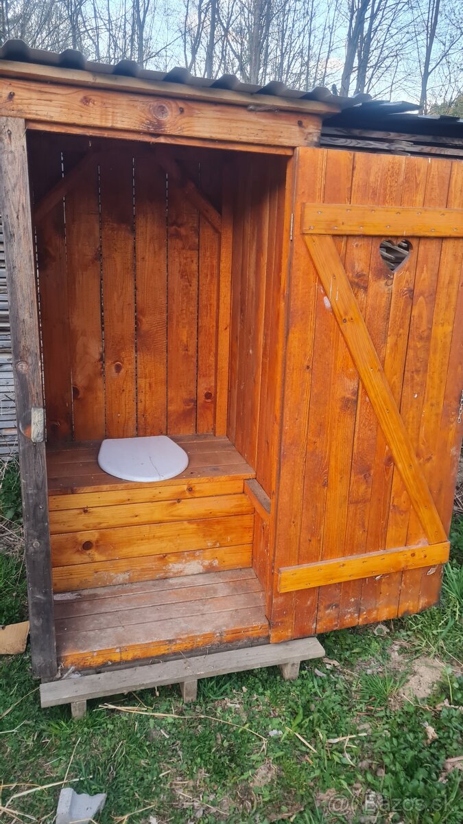 Dreveny zachod,latrina,suché wc - 2