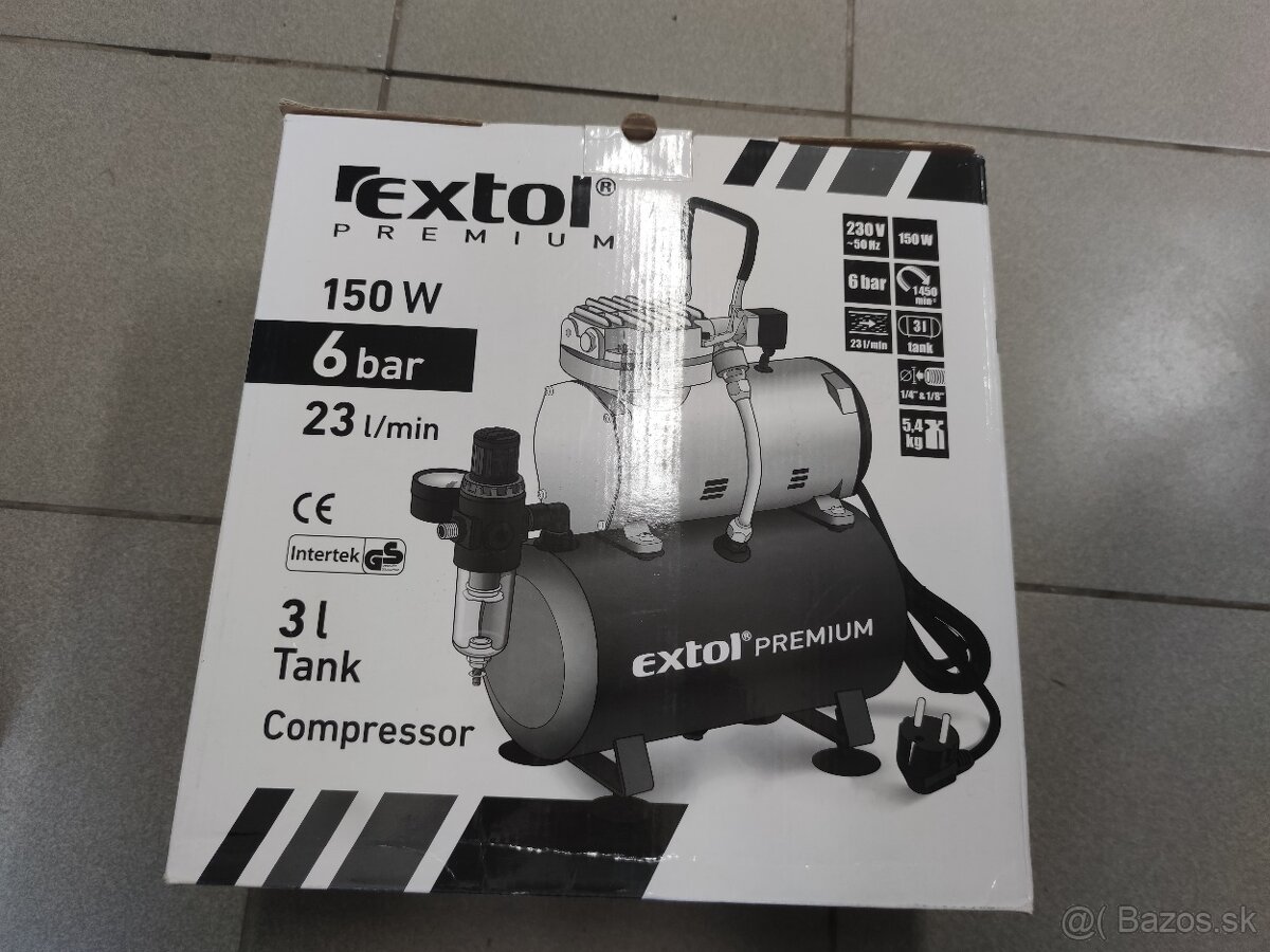Kompresor, 150W, 3l, EXTOL PREMIUM, 8895300 - 2