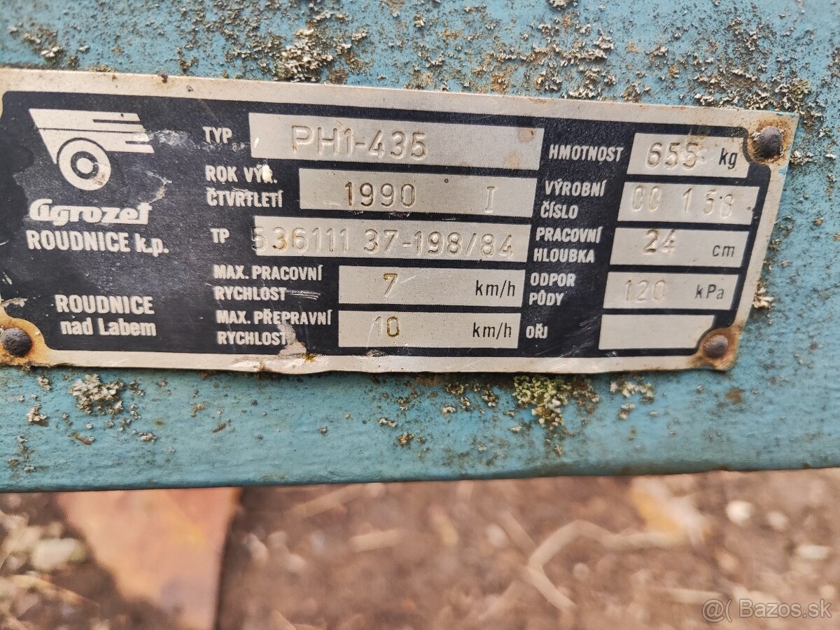 Roudnicky pluh ph1-435 - 2