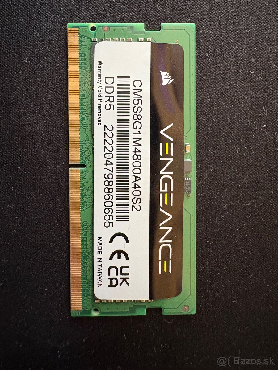 Corsair Vengeance 8 GB DDR5 4800MT/s - 2