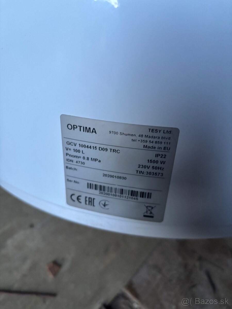 Ohrievač vody Optima gcv 100 - 2