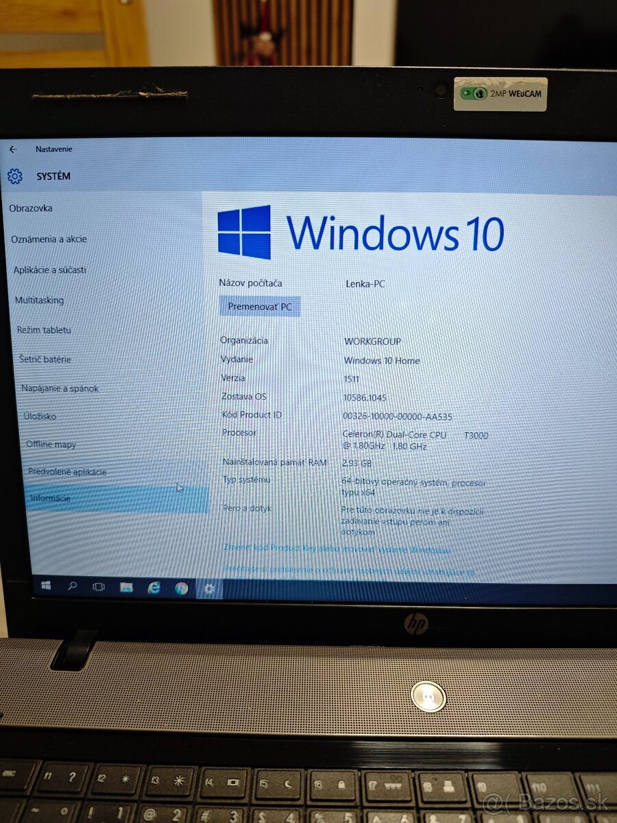 Predám notebook HP 620 - 2